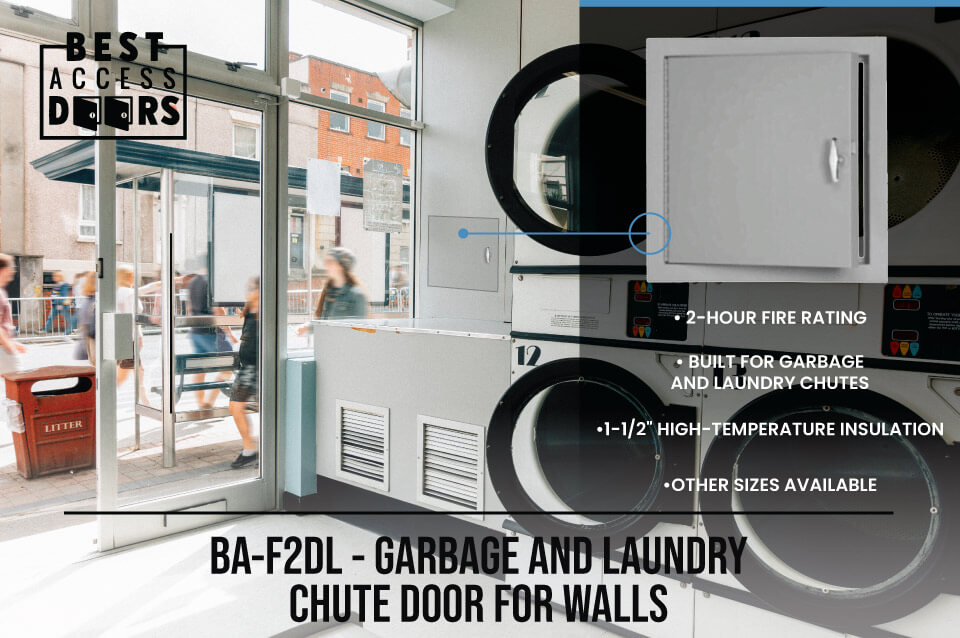 BA-F2DL - Garbage and Laundry Shute Door for Walls