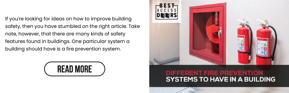 Different Fire Prevention Systems in a Building