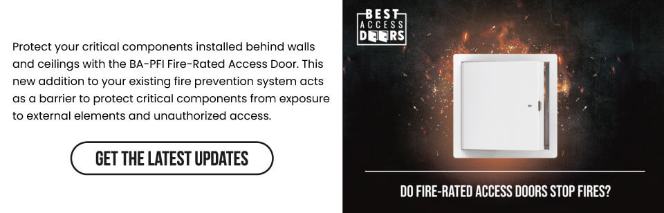 Do Fire Rated Access Doors Stop Fires