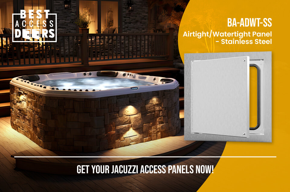 Jacuzzi access panels are essential in commercial construction projects